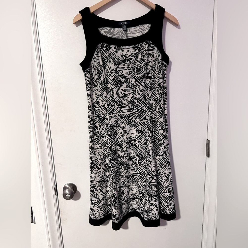 Gorgeous Ladies L black and white dress by Chaps